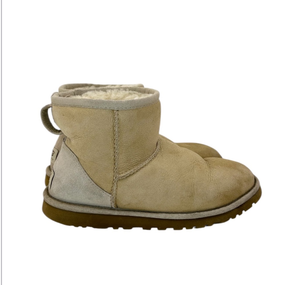 UGG Classic Mini II Tan Shearling Lined Ankle Boots